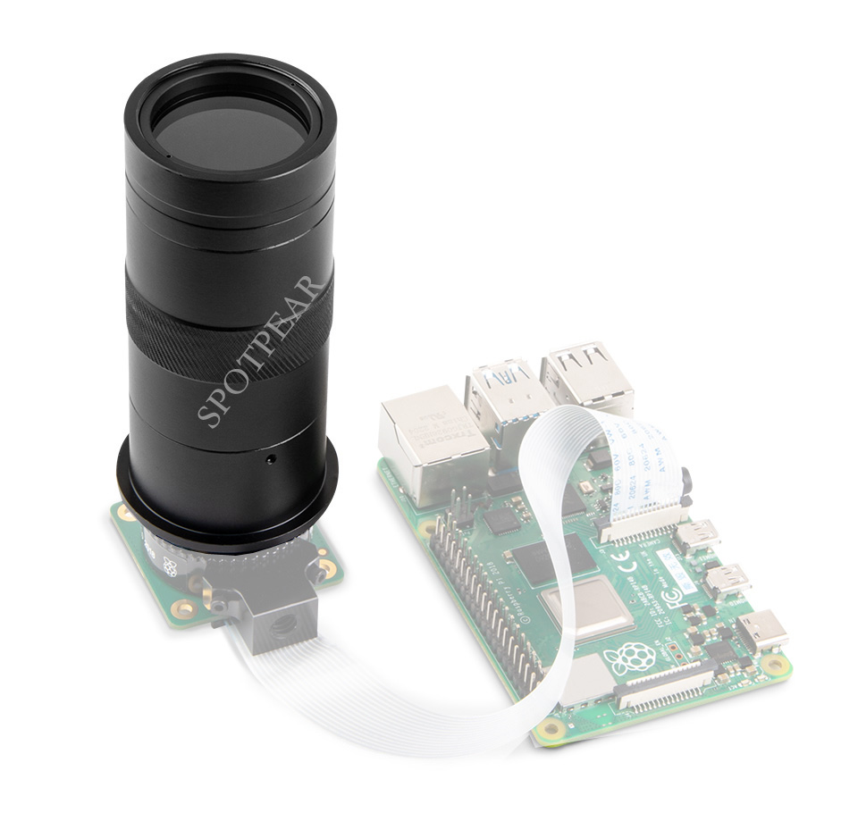 Raspberry Pi Hq Camera Microscope Lens - Moduł kamery Raspberry Pi 100X przemysłowy