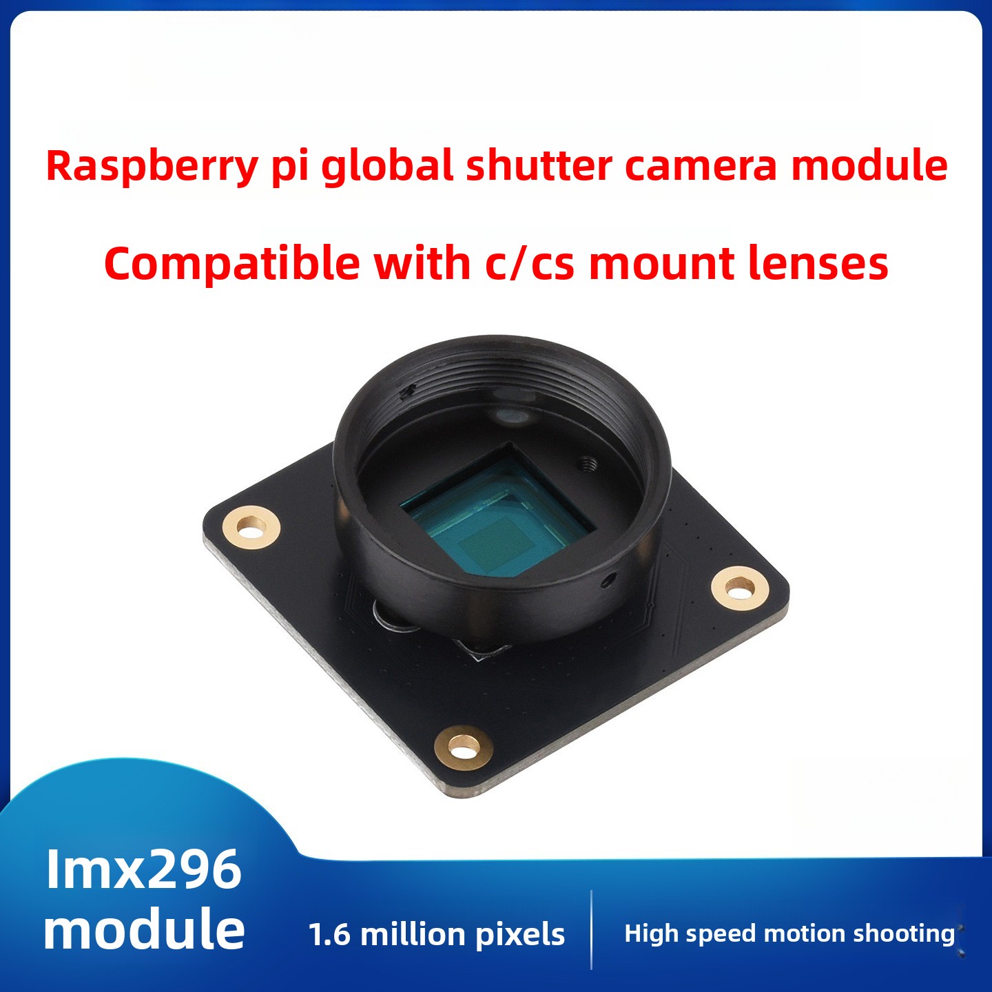 Moduł czujnika CMOS z globalną – Raspberry Pi Global Shutter Camera Imx296 recenzja i cena