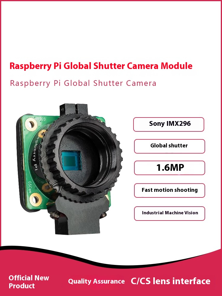 Moduł kamery 1.6MP Premium z g – Raspberry Pi Global Shutter Camera Imx296 recenzja i cena